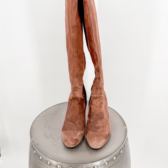 Cole Haan Brown Over the Knee Boots Suede - Picture 2 of 10